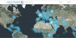 Вы можете просмотреть   горячие точки   на карте мира и нажмите на нужную область, чтобы получить всплывающее окно с заголовком текущей новости со ссылкой на источник новостей