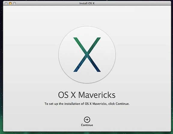 Stap 8 : Geef het station op en voer de installatie uit van OS X Mavericks